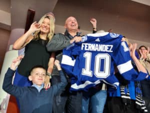 Tampa Bay Lightning Community Hero Marcus Fernandez honored at game