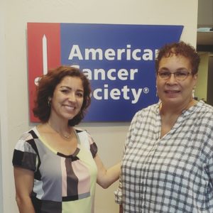 Wanda volunteers at the American Cancer Society in Tampa.