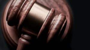 Closeup of a judge's gavel