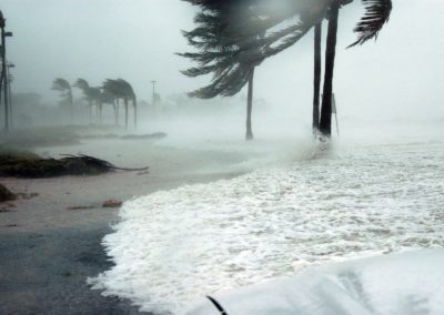 Hurricane hits Florida beach