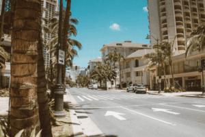 A street in Tampa Bay where car accidents are common