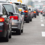 bumper-to-bumper traffic